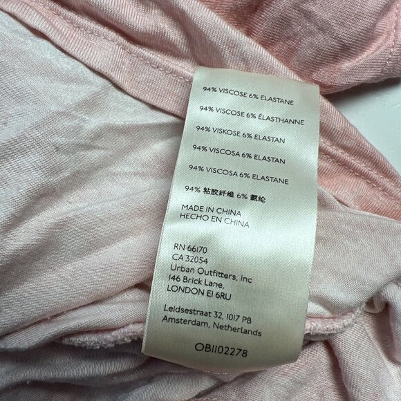 FREE PEOPLE Alyssa Wrap Dress Medium Earth Pink Tie Dye Maxi Knit - Picture 9 of 11